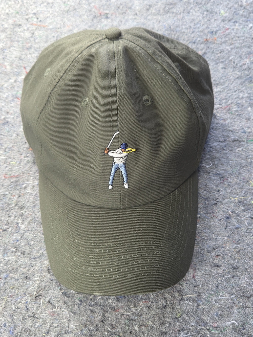 Eastside Golf Swingman Hat Olive Green Adjustable Leather Strap Golf Cap OSFM